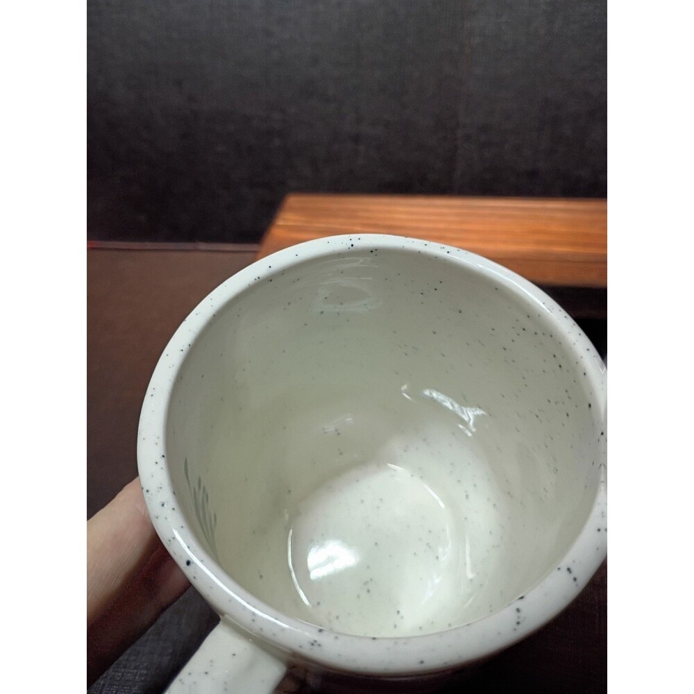 Anthropologie Elevenses Mug Rise & Shine Speckled Stoneware Coffee Cup - Picture 8 of 8